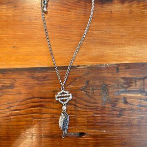 Harley-Davidson Pins and necklace